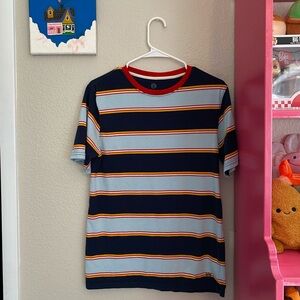 Zine Block Stripe Tee | M